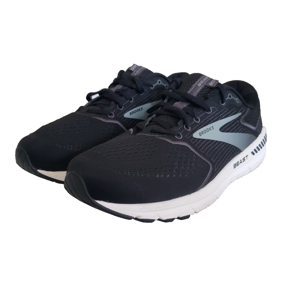 Brooks Beast 20 Men's Athletic Walking Shoes Sneakers Size 12 2E Wide Black